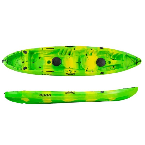 Nereus HD θαλάσσιο καγιάκ 2+1 θέσεων SCK πράσινο-κίτρινο