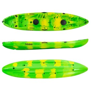 Nereus HD θαλάσσιο καγιάκ 2+1 θέσεων SCK πράσινο-κίτρινο