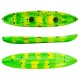 Nereus HD θαλάσσιο καγιάκ 2+1 θέσεων SCK πράσινο-κίτρινο