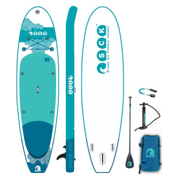 SCK φουσκωτή σανίδα SUP eψilon 10′ πακέτο (305 x 76 x 13 cm)