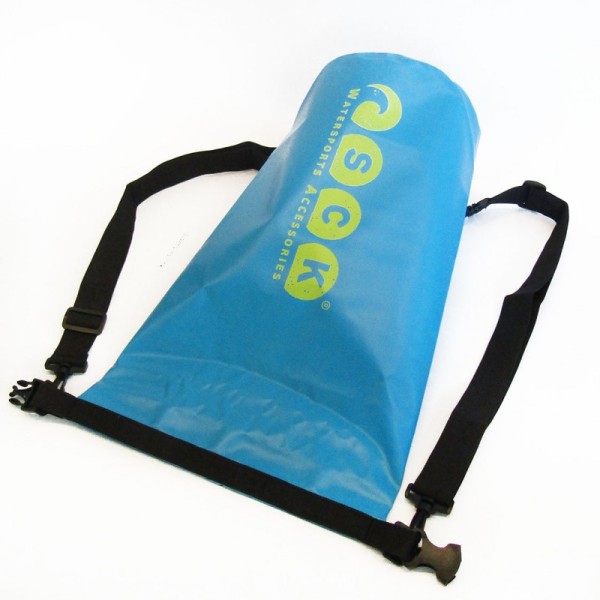 Αδιάβροχος σάκος με ιμάντες πλάτης 15L μπλε