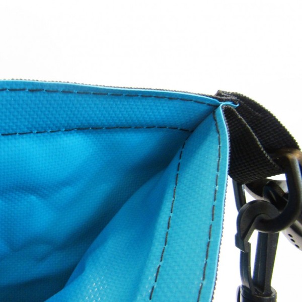 Αδιάβροχος σάκος με ιμάντες πλάτης 15L μπλε