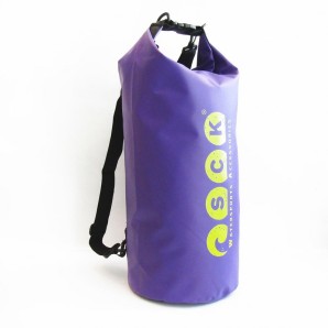 Αδιάβροχος σάκος με ιμάντες πλάτης 20L μωβ