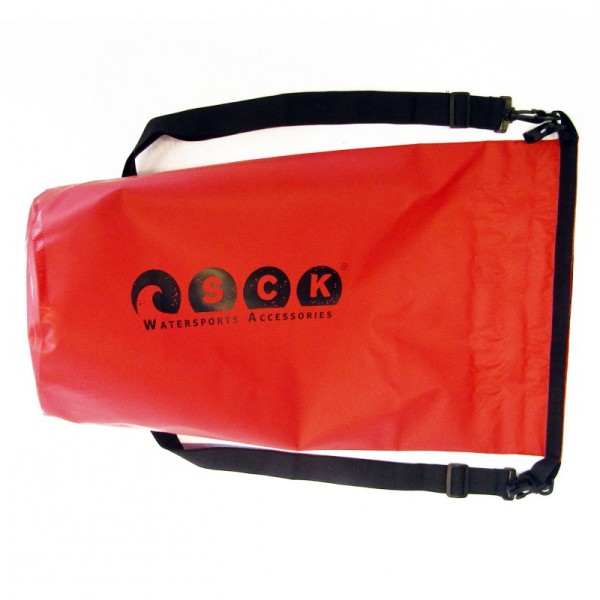 Αδιάβροχος σάκος με ιμάντες πλάτης 30L κόκκινος