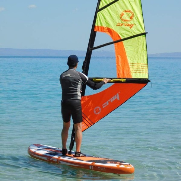ZRAY W1 Φουσκωτή σανίδα WindSUP 10' πακέτο με πανί (305 x 76 x 15 cm)