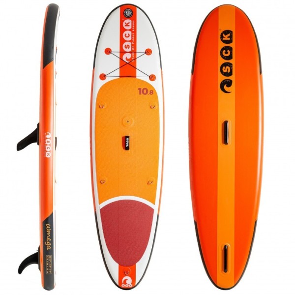 Φουσκωτή σανίδα SUP/windsurf ωmega 10'8'' πακέτο (325 x 86 x 15 cm)