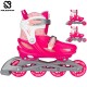 Nijdam Inline Skates Ρυθμιζόμενα (N22AA01 )3‑σε‑1 "Floral Switch"