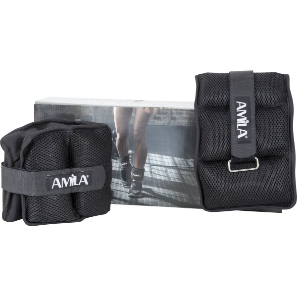 Βάρη άκρων Neoprene 2x2,50kg Προσθαφαιρούμενα (44149)
