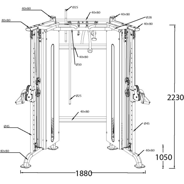 Μηχάνημα Διπλής Τροχαλίας  FT3100