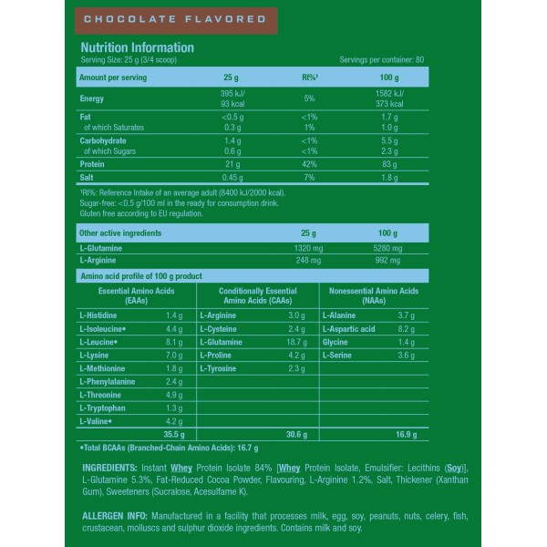 100% Whey Isolate Scitec (2000gr)