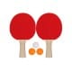 Σετ 2 Ρακέτες Ping Pong & 3 Μπαλάκια "Recreational"