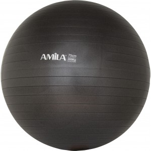 Μπάλα Γυμναστικής GYMBALL 75cm Μαύρη