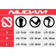 Nijdam Προστατευτικό Σετ "Neo Nero" Small N61EC01
