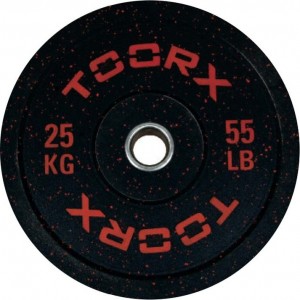 Ολυμπιακός Δίσκος Bumper Crumb 25kg 45cm Toorx