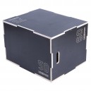 3 σε 1 Πλειομετρικό Κουτί Ξύλινο (Plyo Box) (Anti‑Slip) Β-8157 LivePro