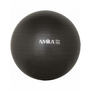Μπάλα Γυμναστικής GYMBALL 55cm Μαύρη Bulk 